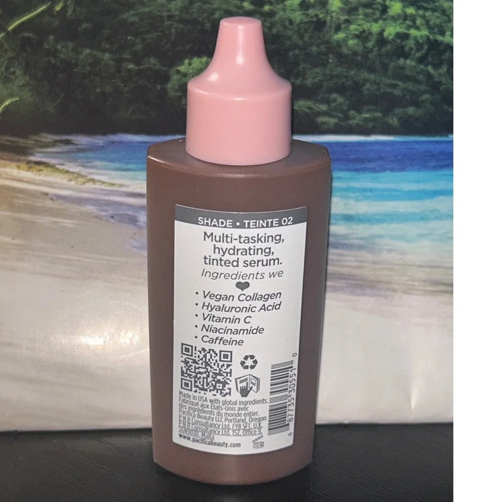 Pacifica Kind Tint Tinted Serum Shade 02 Natural Coverage Vegan Skincare 1oz